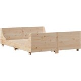 vidaXL Krevet s regalom za knjige bez madraca 140x200 cm masivno drvo | shoptok.hr