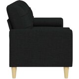 Trosjed s ukrasnim jastucima crni 210 cm od tkanine | Eponuda.com