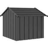 vidaXL Kućica za pse s krovom 85x107x81 cm pocinčani čelik | shoptok.hr