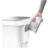 simplehuman Bel jeklen koš za smeti s pedalom 55 l – | Shoptok.si