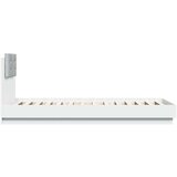  Okvir za krevet s uzglavljem i LED svjetlima bijeli 100x200 cm | shoptok.hr
