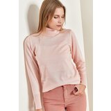 Bianco Lucci Women's Turtleneck Corduroy Sweater Cene