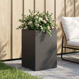  Vrtna saksija Crna 40 x 40 x 60 cm Čelična vrata | shoptok.hr