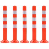 vidaXL Cestni stebriček 5 kosov plastika 75 cm | Shoptok.si