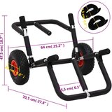 vidaXL kolica za kajak sklopiva 90 kg aluminijska | shoptok.hr