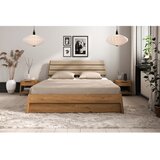 The Beds Bračni krevet od punog hrasta 180x200 cm u prirodnoj boji Twig – | shoptok.hr