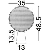 Nova Luce Mat črna/v naravni barvi kovinska namizna svetilka (višina 48,5 cm) Tierra – | Shoptok.si
