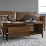The Living Store Klubska mizica rjav hrast 90x50x36,5 cm inženirski les - Klubska Mizica, (21574098) | Shoptok.si