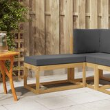  Vanjska stolica klupa s jastukom Bijela 80 x 43 x 45 cm | Eponuda.com