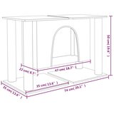  Penjalica za mačke sa stupovima za grebanje krem 50 cm | shoptok.hr