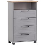 MID.YOU Visoka Komoda Jelda, Platinasta Barva u