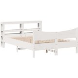 vidaXL okvir kreveta s uzglavljem bijeli 140 x 190 cm od borovine | shoptok.hr