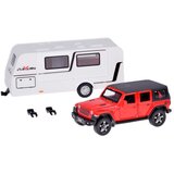  Terenski auto + prikolica za kampiranje - crvena | shoptok.hr