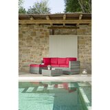 Modern Living lounge garnitura leona rdeča, rjava, 3-Delni set | Shoptok.si
