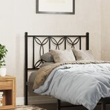 The Living Store Kovinsko posteljno vzglavje črno 75 cm - Vzglavje, (21660462) | Shoptok.si