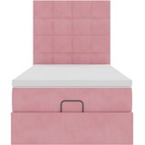  Okvir kreveta s madracima ružičasti 90x190cm baršunasti | shoptok.hr