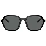 Armani Exchange Sončna očala ženski, črna barva