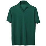 Lanaioli Polo Uomo in lana merino extrafine Zelena Cijene