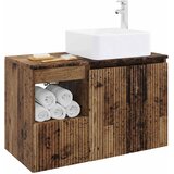  Set namještaja za kupaonicu 2 kom. Staro drvo Konstruirano drvo Smeđa 53 x 35 x 80 cm | shoptok.hr