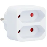 Evro adapter (Bela, Število vtičnic Euro: 2 kos, 1.250 W)