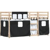 na kat sa zavjesama bijelo-crni 80 x 200 cm od borovine | shoptok.hr