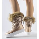Gemre Metallic snow boots with decorative fur Igne | ePonuda.com