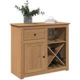 vidaXL Komoda s predalom Panama 93x40x80 cm trdna borovina | Shoptok.si