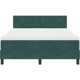  Krevet s podnicom i madracem tamno zelene boje 140x200 cm od baršuna | shoptok.hr
