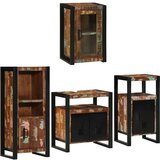 vidaXL Set namještaja za kupaonicu Zidne 4 pcs Čvrsto reciklirano drvo | shoptok.hr