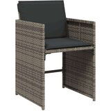  17-dijelni vrtni blagovaonski set s jastucima poliratan sivi | shoptok.hr