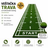 Veštačka trava za funkcionalni trening 10 m x 2 m | Profesionalna sprint trava 20 mm Cene