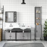  4-dijelni set kupaonskih ormarića boja hrasta sonome drveni | Eponuda.com