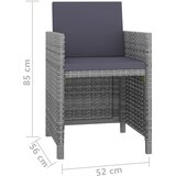  9-dijelni vrtni blagovaonski set s jastucima poliratan antracit | shoptok.hr