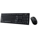Genius KM-8101 bežični komplet tastature i miša, YU, crni Cene