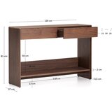 Kave Home Komoda v orehovem dekorju v temni naravni barvi 120x81x35 cm Norlen &amp;ndash; Slike