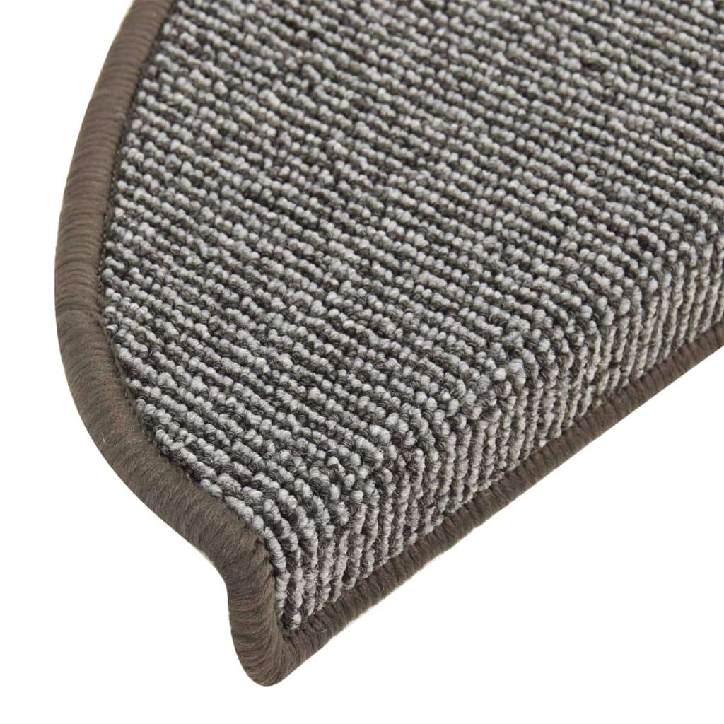 vidaXL Tepisi za stepenice 15 kom sivi 65 x 21 x 4 cm | shoptok.hr