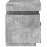  Noćni ormarići s LED svjetlima 2 kom boja betona 40x39x48,5 cm | shoptok.hr