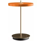 UMAGE Oranžna LED zatemnitvena namizna svetilka s kovinskim senčnikom (višina 31 cm) Asteria Move –