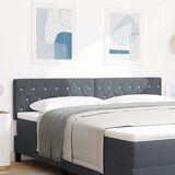 vidaXL LED Uzglavlje s Kristalnim Gumbima Tamno Sivo 90 cm Baršun, Uzglavlje s Kristalnim Gumbima Tamno Sivo 180 cm Baršun | shoptok.hr