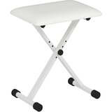 HOMCOM klavirska klop kovina, umetno usnje 39D x 29Š x 37–47V cm bela, (5000235449) | Shoptok.si