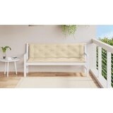  Jastuk za vrtnu klupu bež 150 x (50 + 50) x 7 cm tkanina Oxford | shoptok.hr