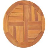 vidaXL Stolna ploča od masivne tikovine okrugla 2,5 cm 50 cm | shoptok.hr