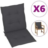  Blazine za vrtne stole 6 kosov antracitne 100x50x3 cm Cene