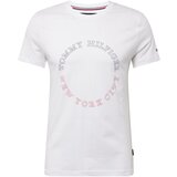Tommy Hilfiger Majica mornarska / temno rdeča / bela | Shoptok.si