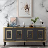 Hanah home karya - anthracite, gold anthracitegold console Cene
