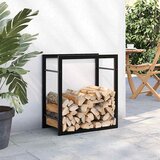  Stalak za drva za ogrjev mat crni 50x28x56 cm čelični | shoptok.hr