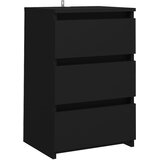  Noćni ormarić crni 40 x 35 x 62,5 cm od konstruiranog drva | shoptok.hr