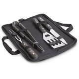 Bbq Set pripomočkov za žar z lesenim ročajem 4 delni v torbi | Shoptok.si