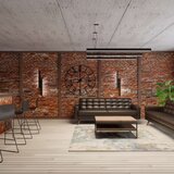  Stenska svetilka PINNE 200 črna, (21347416) | Shoptok.si