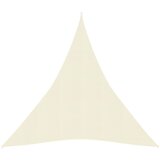 vidaXL Senčno jadro 160 g/m² krem 5x7x7 m HDPE, (20965855) | Shoptok.si